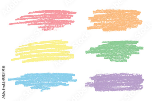 Set of brush paint stroke texture swatch Hand painted background Ink scribble dab clipart Paint smudge for tags and stamps design