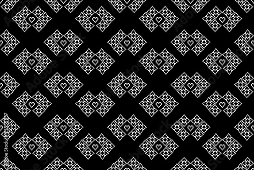 pattern batik flower damask ethnic boho ikat texture tribal geometric background