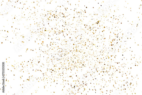 Celebrate with glimmering gold confetti falling, adding a touch of luxury to your festive designs, perfect for party invitations and elegant banners