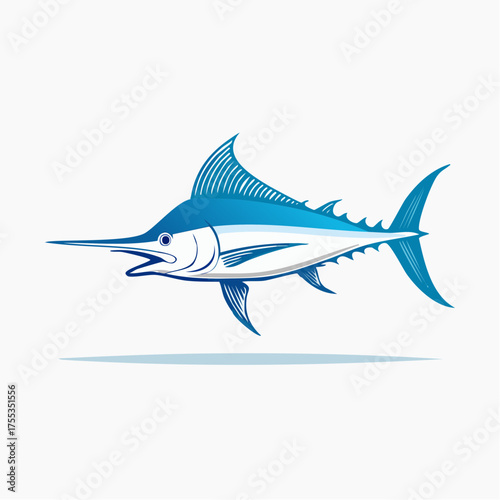 A Stunning Blue Marlin Illustration: Captivating Symbol of Marine Wildlife and Power