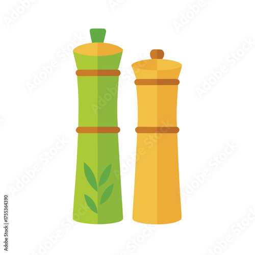 bamboo salt and pepper shaker