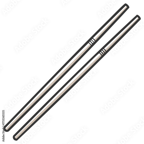 Pair of Chopsticks - East Asian Cutlery for Dining, Eating, Asian Cuisine Tools