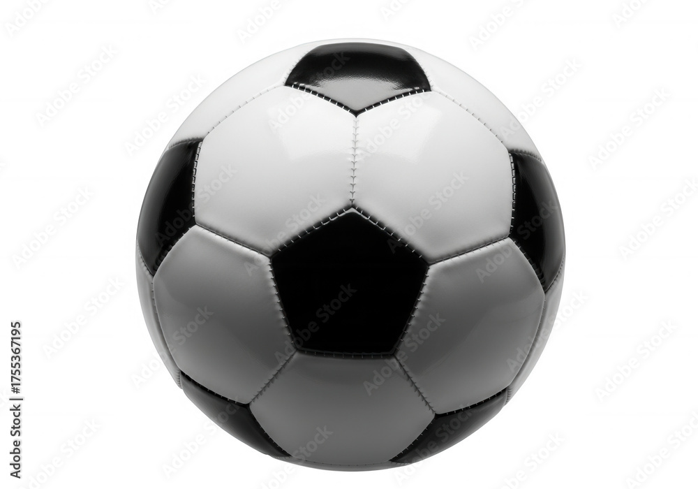 Fototapeta premium Classic soccer ball isolated on a transparent background