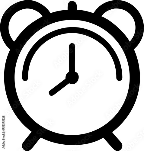 vector icon alarm clock illustration