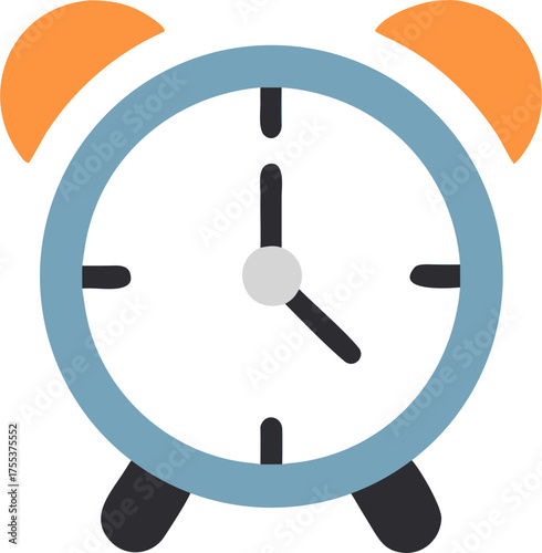 vector icon alarm clock illustration