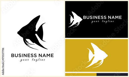 Fish silhouette design.