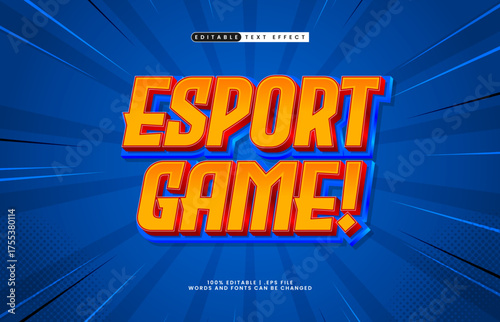 esport game editable text effect
