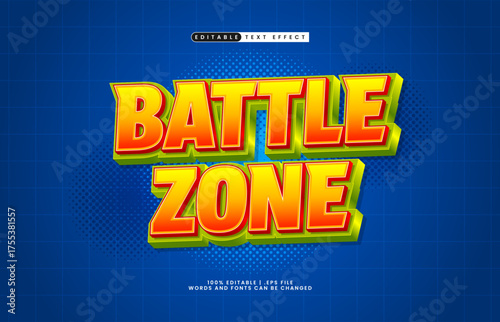 battle zone editable text effect