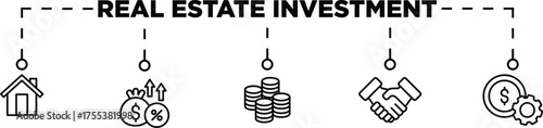 Real estate investment design concept