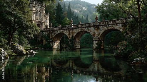 fairytale palace bridge high resolution picture