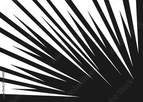 Simple background with exploding jagged zigzag pattern and with some copy space area