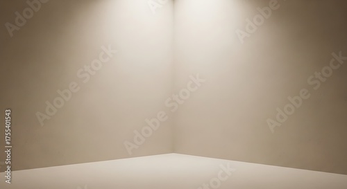 Wallpaper Mural Empty corner with warm lighting ideal for product placement mockup Torontodigital.ca