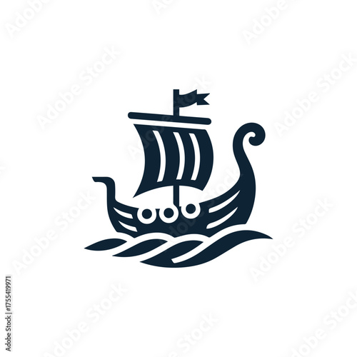 Viking Ship Logo
