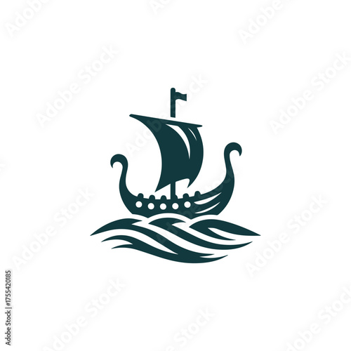 Viking Ship Logo