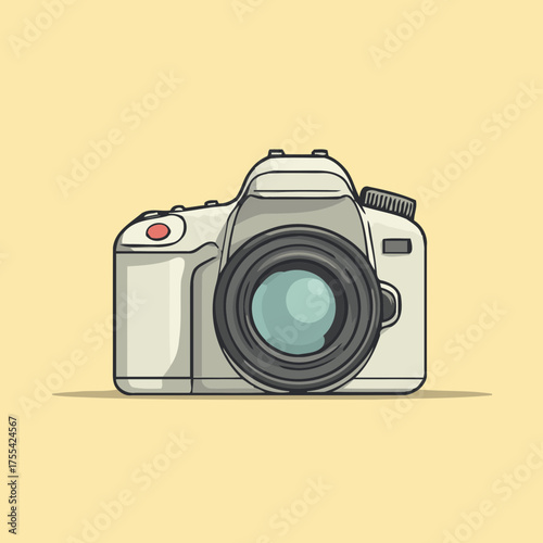 Camera device flat art vector