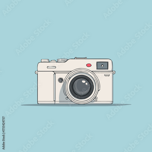 Elegant photo camera vector