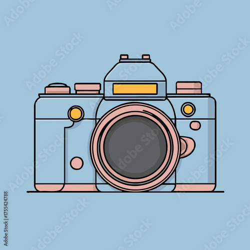 Focus camera vector illustration