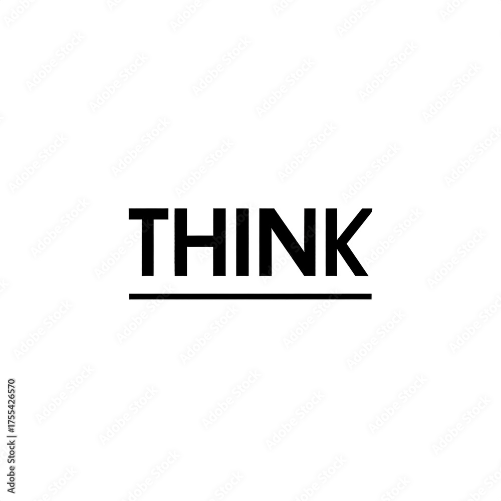 Fototapeta premium A minimalist monochrome design with the word 
