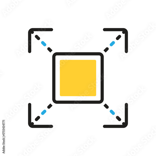 Multi color icon for extend