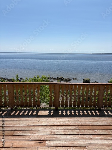 terrace overlooking the sea