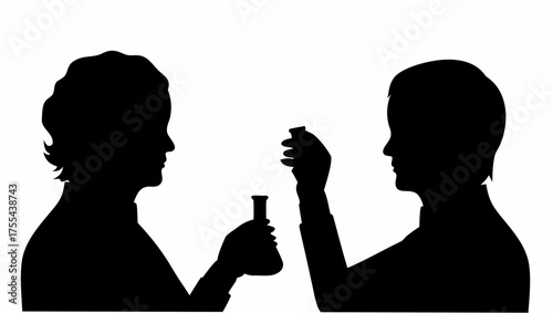 Scientist conducting laboratory experiment, innovative research team collaborating on medical breakthrough