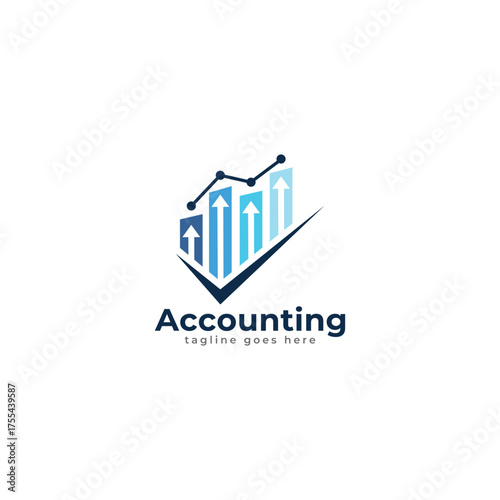 Simple Accounting Book Business Logo Design Template