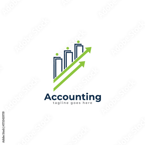 Simple Accounting Book Business Logo Design Template