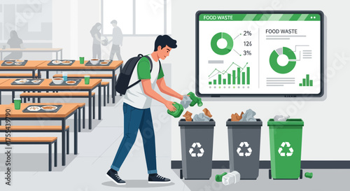 Implementing waste reduction programs in school cafeterias to minimize food waste
