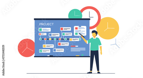 Strategic Planning and Management of Projects Through Visual Presentation and Time Evaluation