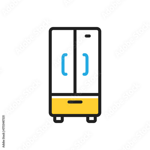 Multi color icon for double cupboard