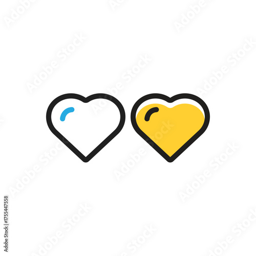 Multi color icon for double twofold