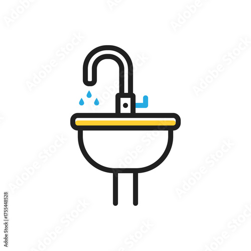 Multi color icon for sink