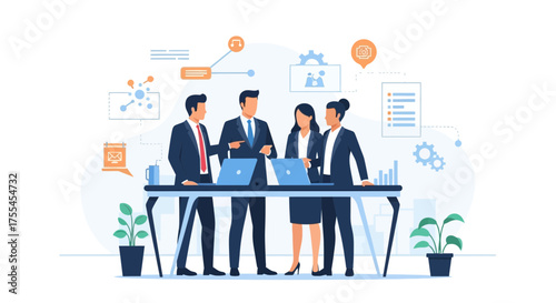 Teamwork And Strategic Planning: Professional Collaboration For Business Growth And Success