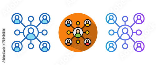 Informal Networking multistyle icon