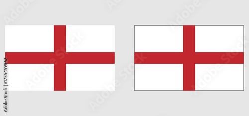 England flag wave isolated on png or transparent background, Symbol england ,template for banner, card, advertising, promote and business matching country poster, vector illustration