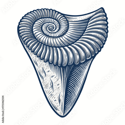Beautiful Create Bold Stroke Ancient Tooth Fossil Clo Professional Photo