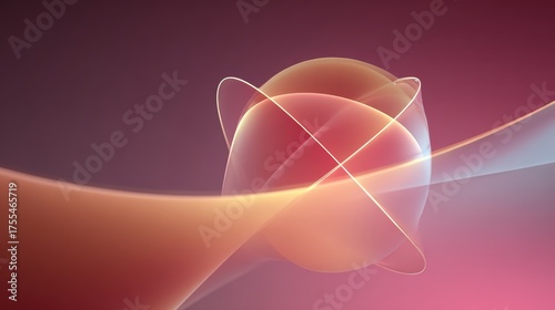 Abstract Smooth Background in Soft Pastel Colors and Fluid Shapes