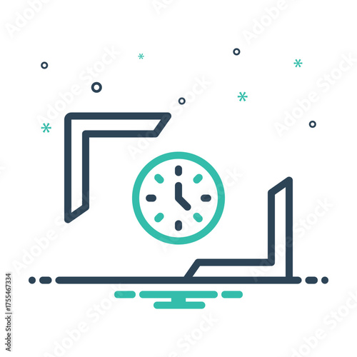 Mix icon for framing the future