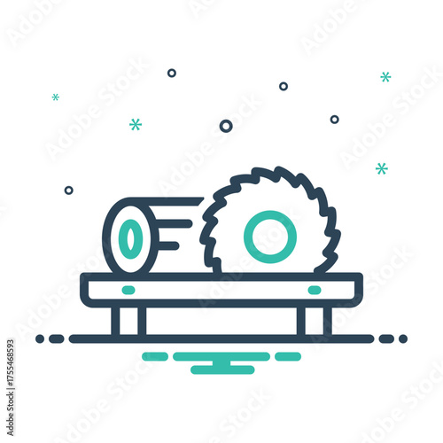 Mix icon for sawing success