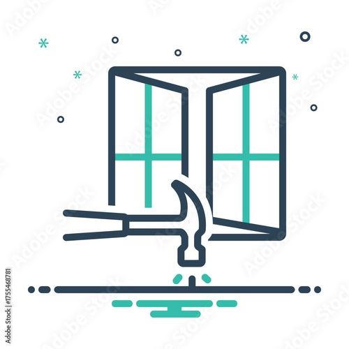 Mix icon for window installation