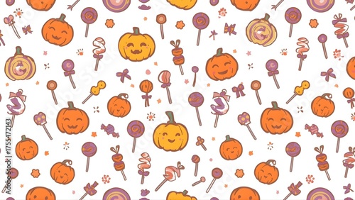 Cute Pumpkin and Ghost Backgrounds