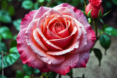 Close-Up of a Red Rose Blossom Against Black Backdrop – Nature’s Pure Elegance