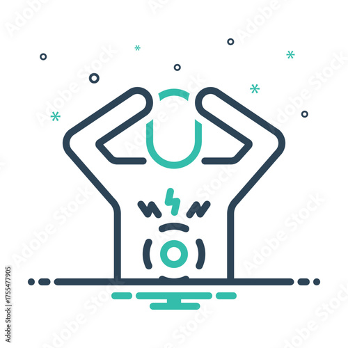 Mix icon for gastric unease