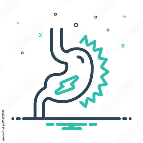 Mix icon for gastrointestinal ache