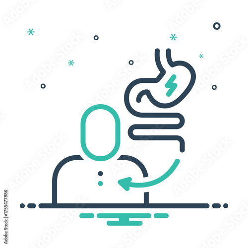 Mix icon for gastrointestinal discomfort