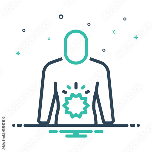 Mix icon for stomach cramps