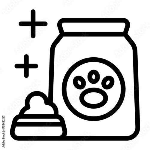 This Pet Food icon is suitable for use in Supermarket.