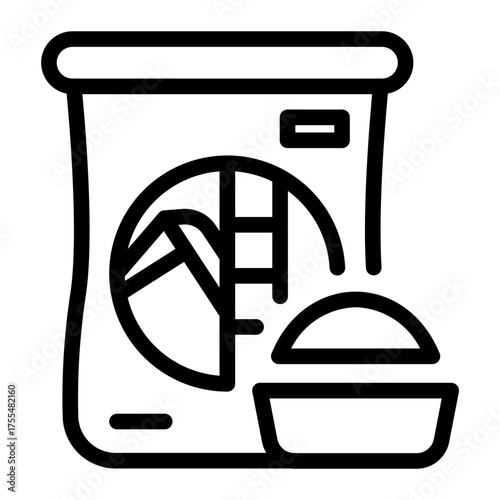 This Sugar icon is suitable for use in Supermarket.