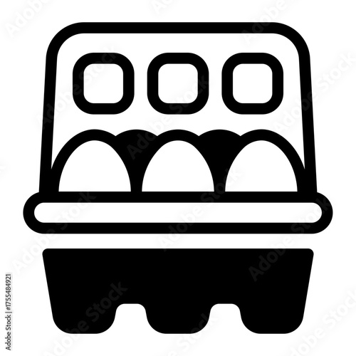 This Eggs icon is suitable for use in Supermarket.
