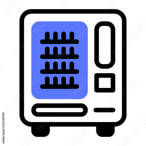This Vending Machine icon is suitable for use in Supermarket.